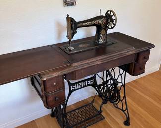 antique Singer sewing machine