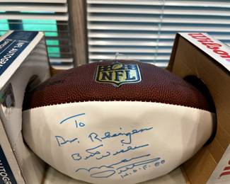 Signed Mike Ditka football