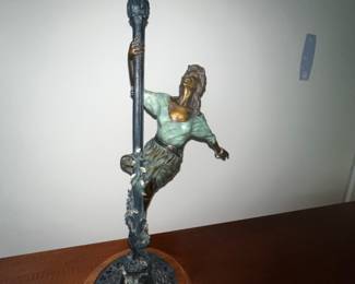 Bronze titled: “Trip the Light” by Jeff Adams