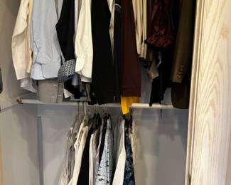 Men’s clothing…not pictured a huge box of belts, dress shirts and scrubs