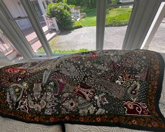 Indian tapestry w/rod and hardware