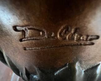 Signature on vase