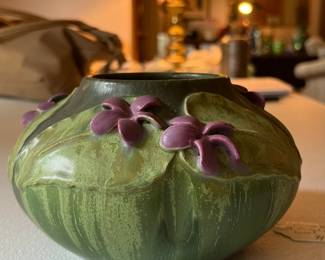 Ephraim pottery small bowl with violets!