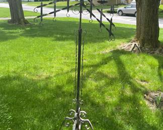 One of a pair of lovely standing candelabras from Church of the Covenant. 