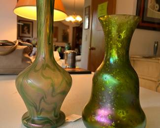 Two beautiful Loetz art glass vases!