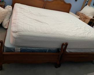 2 twin mattresses, 2 twin bedframes, 1 kingsize mattress. twin mattresses $50 each, twin bedframes $350 each or $500 for both, king mattress $100