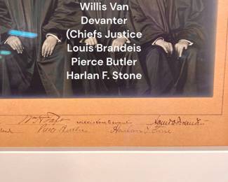 William Howard Taft, Chief Justice Louis Brandeis, Pierce Butler, Harlan F. Stone