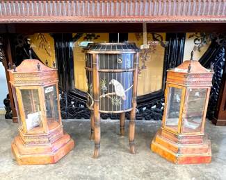 Pair of never used copper gas lanterns