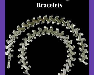 Two vintage Taxco sterling bracelets