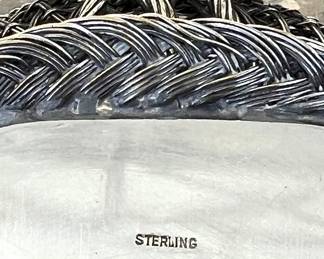 Italian sterling wine basket