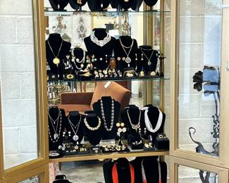 Fine jewelry! Two large diamond engagement rings, pearls, coins, coin jewelry, charms, bracelets, necklaces, rings and earrings. GREAT JEWELRY!