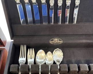 Smaller set of Reed & Barton “Francis I” sterling flatware