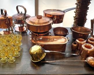 Antique and vintage copper collection