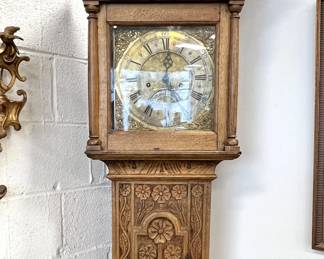 French tall case clock