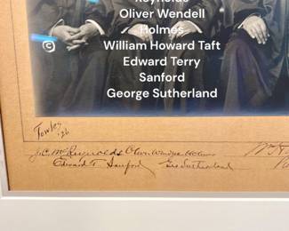 James Clark Reynolds, Oliver Wendell Holmes, William Howard Taft (became 27th U.S. President), Edward Terry Sutherland
