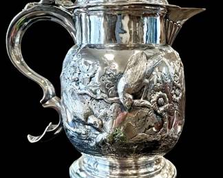Sterling lidded pitcher