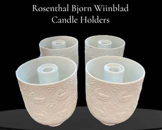Rosenthal Bjorn Winblaad candle holders