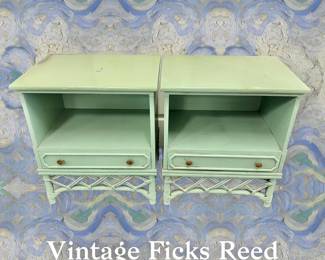 Vintage Ficks-Reed end tables