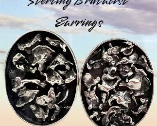 Vintage Brenda Schoenfeld sterling earrings