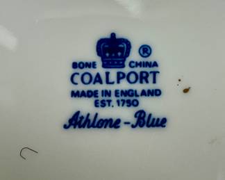 Coalport “Athlone-Blue” china