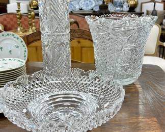Waterford and American Brilliant glassware