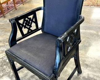 Lacquered Chinese Chippendale style chair