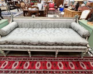 French polychrome wooden sofa! Amazing frame…stunningly beautiful!