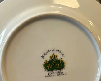 Royal Larissa fine China Bavarian china made in Germany Gold trim
