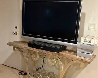 Hooker Melange Console light brown top