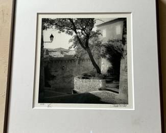 black and white photo in a frame