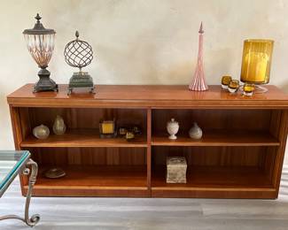 Walnut  open cabinet