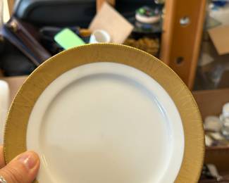 Royal Larissa fine China Bavarian china made in Germany Gold trim service for 12