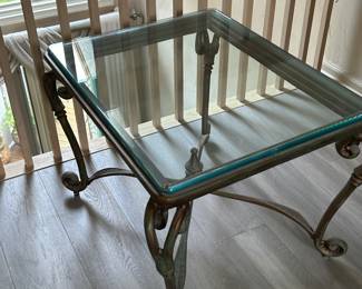 coffee table with iron legs