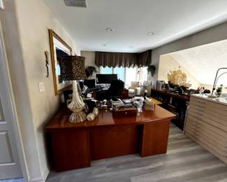 executive L shaped desk mid century mahogany beautiful wood