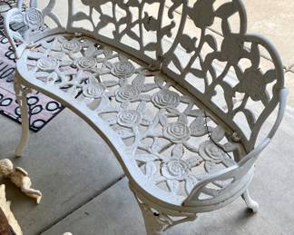 Cast iron bench