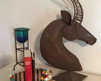 Metal Horse Sculpture 