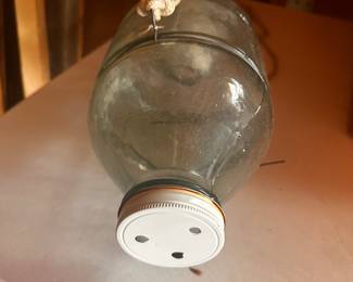 We also have a couple of vintage GLASS MINNOW TRAPS!