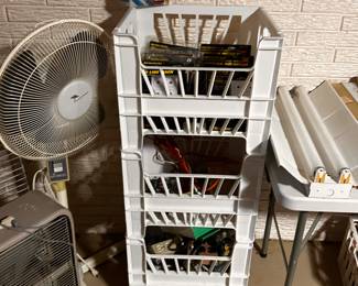 Random shelves filled with what nots throughout the sale! 