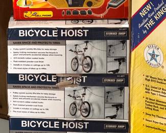 Bicycle Hoists! 3 of them NEW UNOPENED Pkgs! 