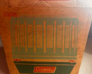 LOTS Of Vintage Coleman Camping Items! Here is another pair of SUPER Catalytic Safety heaters!  Both in EXCELLENT to NEAR MINT condition! One in the original box, one not! 