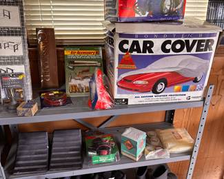 Shelving units are also filled with many unopened and NEW garage items! 