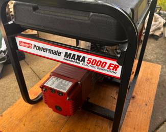 Excellent COLEMAN Powermate Max 5000 ER Generator! NEAR MINT!