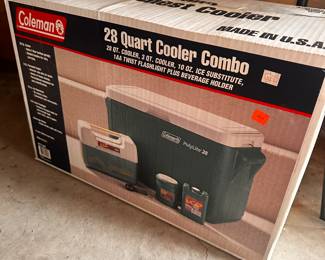 A MINT in the Original Box Coleman 28 Qt. Cooler! 
