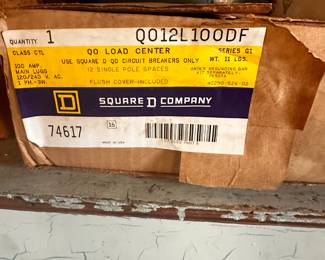 This entire table is filled with electrical gear! Fuse Boxes, plus, switches, holders, pipes... Also a pair of Propane tanks! The Table is for sale too! 