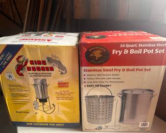 A pair of Outdoor Deep Fryers! Unopened Boxes! 