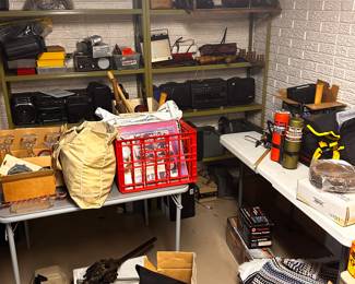 Got the keys on Monday Aug 5th. Here are pics of the initial walk through.  Great vintage items from every category! More pics coming daily as we start to unpack this huge sale! 