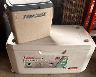 Two more Coleman Coolers!  VERY LITTLE USE! 