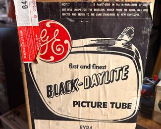 FANTASTIC 1950's GE Television Picture Tube in its original box!