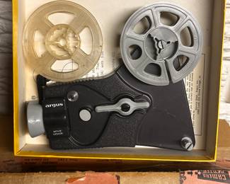 A cool VINTAGE Argus 8mm Viewer! NEAR MINT IN THE ORIGINAL BOX!~ PLUS we have other 8mm items!