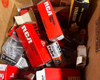 TUBES TUBES TUBES! We have HUNDREDS! Many in their original boxes! LIKE THESE! 